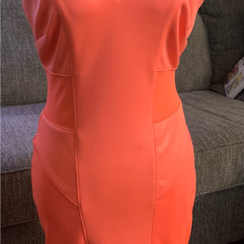 Beautiful orange dress by BeBe